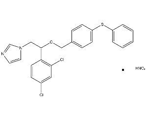 1-[2-(2,4-二氯)苯基-2-(4-苯硫基)苯甲氧基]乙基-1H-咪唑硝酸鹽