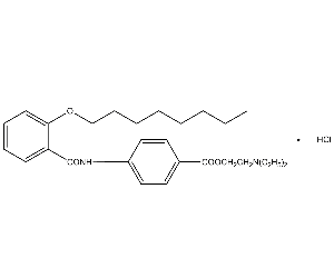 4-[（2-辛氧基）苯甲酰基] 氨基苯甲酸2-二乙氨基乙酯鹽酸鹽 
