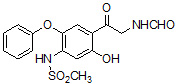 N-[4-2-(甲酰氨基乙酰基)-5-羟基-2-苯氧基苯基)]-甲磺酰胺
